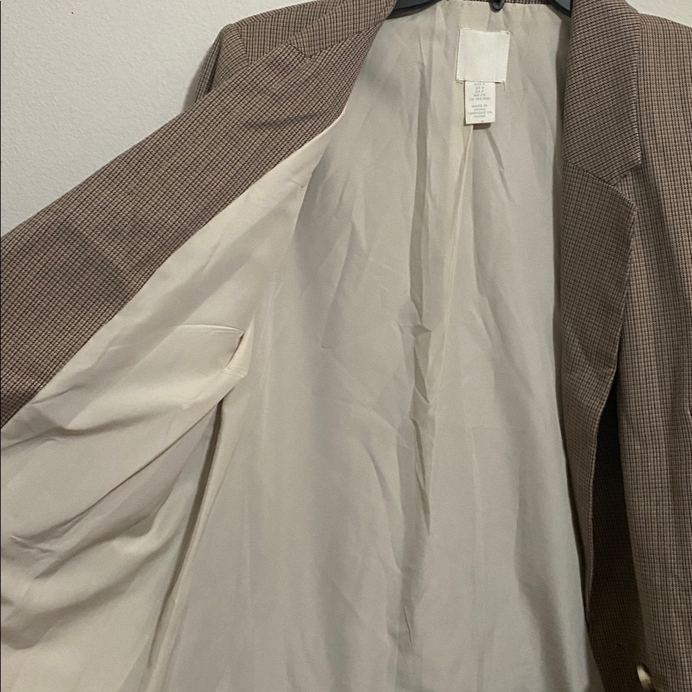 H&M ladies plaid blazer jacket - Picture 5 of 9